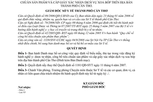 Quyết định 1702/QĐ-SYT biểu mẫu, thủ tục đăng ký hành nghề y dược tư nhân