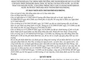 Quyết định 1488/2008/QĐ-UBND mức thu, cơ chế quản lý sử dụng phí thẩm định báo cáo đánh giá tác động môi trường