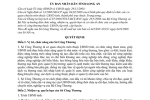 Quyết định 36/2008/QĐ-UBND  chức năng, nhiệm vụ, quyền hạn cơ cấu tổ chức