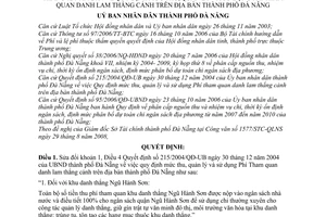 Quyết định 42/2008/QĐ-UBND sửa đổi Quyết định 215/2004/QĐ-UB mức thu, quản lý sử dụng phí tham quan danh lam thắng cảnh