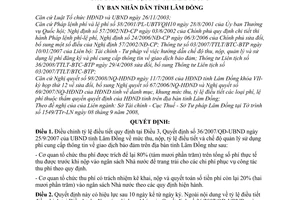 Quyết định 39/2008/QĐ-UBND điều chỉnh tỷ lệ điều tiết phí cung cấp thông tin