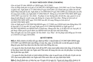 Quyết định 38/2008/QĐ-UBND điều chỉnh tỷ lệ điều tiết lệ phí đăng ký giao dịch