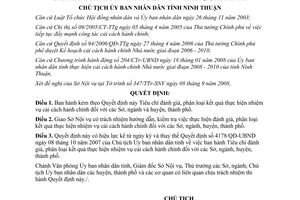 Quyết định 5316/QĐ-UBND năm 2008 Tiêu chí đánh giá phân loại kết quả thực hiện