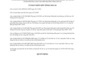 Quyết định 44/2008/QĐ-UBND hỗ trợ đào tạo bồi dưỡng cán bộ cơ sở Lào Cai