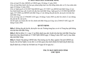 Quyết định 30/2008/QĐ-UBND không thu phí dự thi, dự tuyển