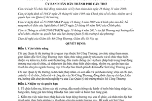 Quyết định 87/2008/QĐ-UBND chức năng nhiệm vụ quyền hạn cơ cấu tổ chức Chi cục