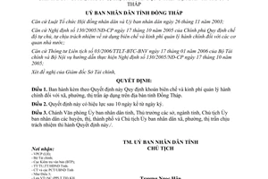 Quyết định 36/2008/QĐ-UBND Quy định khoán biên chế kinh phí quản lý hành chính