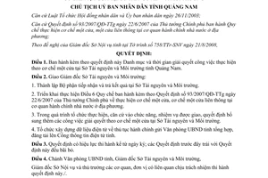 Quyết định 3057/QĐ-UBND năm 2008 danh mục và thời gian giải quyết công việc