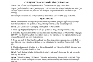 Quyết định 3054/QĐ-UBND năm 2008 danh mục và thời gian giải quyết công việc