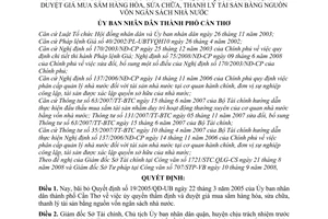 Quyết định 2305/QĐ-UBND bãi bỏ Quyết định 19/2005/QĐ-UB