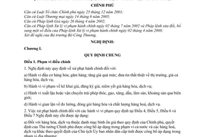 Nghị định 107/2008/NĐ-CP xử phạt hành chính hành vi đầu cơ, găm hàng, tăng giá quá mức, đưa tin thất thiệt, buôn lậu gian  lận thương mại