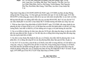 Công điện 6547/CĐ-BYT kịp thời đối phó diễn biến xấu cơn bão HUGUPIT