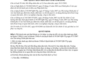 Quyết định 1797/QĐ-UBND năm 2008 phê duyệt Đơn giá thuê xe ô tô phục vụ công tác Vĩnh Long