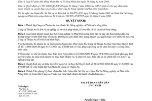 Quyết định số 2163/QĐ-UBND 2008 thành lập Cảng cá Thuận An Thừa Thiên Huế