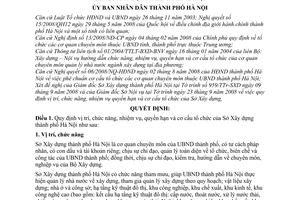 Quyết định 16/2008/QĐ-UBND quy định chức năng, nhiệm vụ, quyền hạn và cơ cấu tổ chức của Sở Xây dựng thành phố Hà Nội