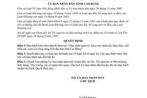 Quyết định 2011/2008/QĐ-UBND Quy định quản lý khảo sát thăm dò khai thác