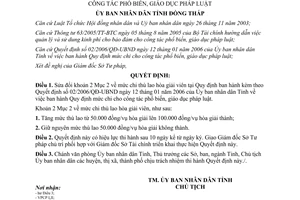 Quyết định 38/2008/QĐ-UBND mức chi công tác phổ biến giáo dục pháp luật Đồng Tháp