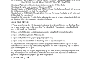 Thông tư liên tịch 81/2008/TTLT-BTC-BTP hướng dẫn việc lập, quản lý, sử dụng và quyết toán kinh phí bảo đảm hoạt động của cơ quan trợ giúp pháp lý NN