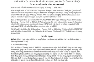 Quyết định 2996/QĐ-UBND 2008 chức năng nhiệm vụ cơ quan chuyên môn Thanh Hóa