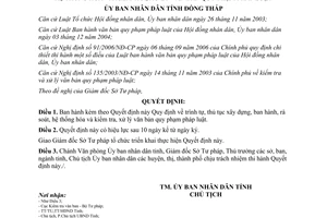 Quyết định 41/2008/QĐ-UBND Quy định trình tự thủ tục xây dựng ban hành rà soát