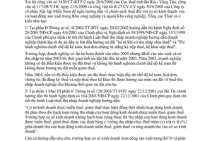 Công văn  3706/TCT-CS ưu đãi đầu tư