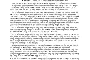 Công văn  202/BXD-KTXD Hướng dẫn thực hiện TT 16/2005/TT-BXD, TT 07/2006/TT-BXD, TT 03/2008/TT-BXD