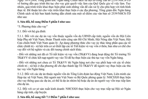 Công văn 2812/NHCS-TD sửa đổi nghiệp vụ cho vay giải quyết việc làm