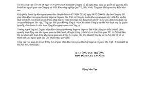 Công văn  5170/TCHQ-GSQL Uỷ quyền quản lý, điều hành hoạt động của kho ngoại quan