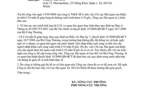 Công văn 5173/TCHQ-GSQL vướng mắc liên quan đến C/O giáp lưng