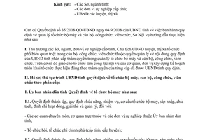 Công văn 1112/SNV-TCCC hướng dẫn phân cấp quản lý tổ chức cán bộ công viên chức