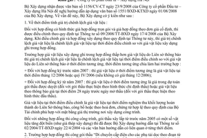 Công văn  220/BXD-KTXD  hướng dẫn thực hiện văn bản 1551/BXD-KTXD