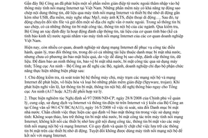 Công văn 3454-CV/A11(A25) rà soát, kiểm tra phòng ngừa phần mềm gián điệp đánh cắp thông tin qua máy tính nối mạng chuyển ra nước ngoài
