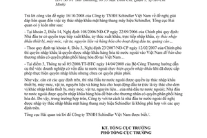 Công văn  5512/TCHQ-GSQL  ủy thác nhập khẩu
