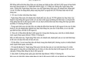 Công văn  9699/NHNN-QLNH hướng dẫn hoạt động đại lý đổi ngoại tệ