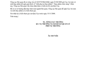 Công văn  5515/TCHQ-GSQL Phân loại mặt hàng thực phẩm chức năng Heartwin