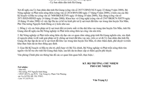 Công văn 7360/VPCP-KTN lập Dự án xử lý sạt trượt đất khu vực trung tâm huyện Xín Mần, tỉnh Hà Giang