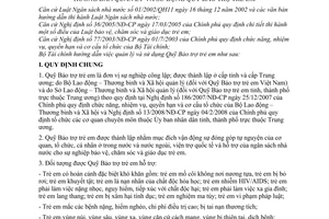 Thông tư 87/2008/TT-BTC hướng dẫn quản lý sử dụng quỹ bảo trợ trẻ em