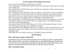 Quyết định 310/QĐ-UBND chính sách hỗ trợ dân sinh cơ chế khắc phụ