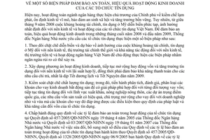 Chỉ thị 05/2008/CT-NHNN biện pháp đảm bảo an toàn, hiệu quả hoạt động kinh doanh tổ chức tín dụng