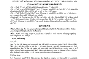 Quyết định 32/2008/QĐ-UBND thành lập Ban chỉ đạo giải phóng mặt bằng thành phố Hà Nội trên cơ sở Ban chỉ đạo giải phóng mặt bằng thành phố Hà Nội