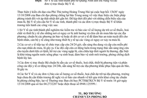 Công điện 7033/CĐ-BYT kịp thời đối phó diễn biến xấu mưa lũ Quảng Ninh đến Đà Nẵng đơn vị trực thuộc Bộ Y tế