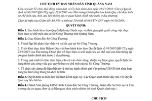 Quyết định 3329/QĐ-UBND năm 2008 danh mục và thời gian giải quyết công việc