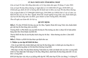 Quyết định 47/2008/QĐ-UBND tổ chức khối thi đua Sở Ban Ngành Đoàn thể Đồng Tháp