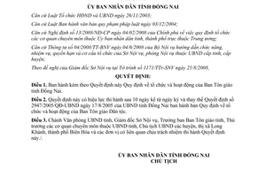Quyết định 66/2008/QĐ-UBND tổ chức hoạt động Ban Tôn giáo Đồng Nai