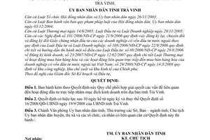 Quyết định 17/2008/QĐ-UBND Quy chế phối hợp giải quyết