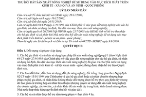 Quyết định 50/2008/QĐ-UBND thực hiện Nghị quyết 20/2008/NQ-HĐND