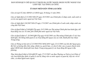 Quyết định 25/2008/QĐ-UBND quản lý đoàn ra nước ngoài làm việc
