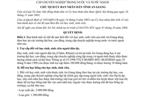 Quyết định 2152/QĐ-UBND  chế độ tạm thời học sinh, sinh viên