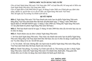 Quyết định 2317/QĐ-NHNN thanh toán trước hạn tín phiếu Ngân hàng Nhà nước bằng đồng Việt Nam dưới hình thức bắt buộc