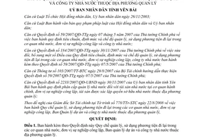 Quyết định 28/2008/QĐ-UBND quản lý sử dụng phương tiện đi lại trong cơ quan